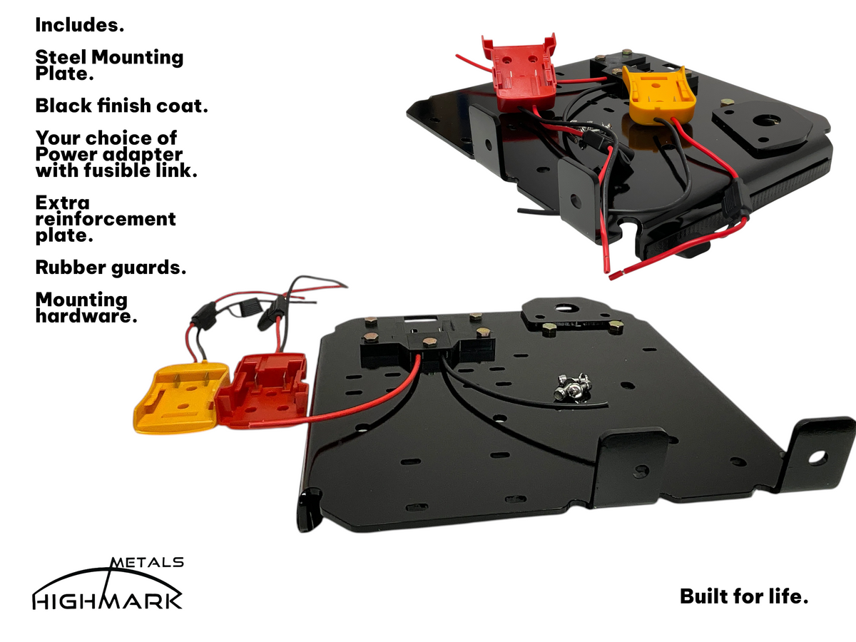 Badlands 2500 Modular Portable Winch Plate (Black)