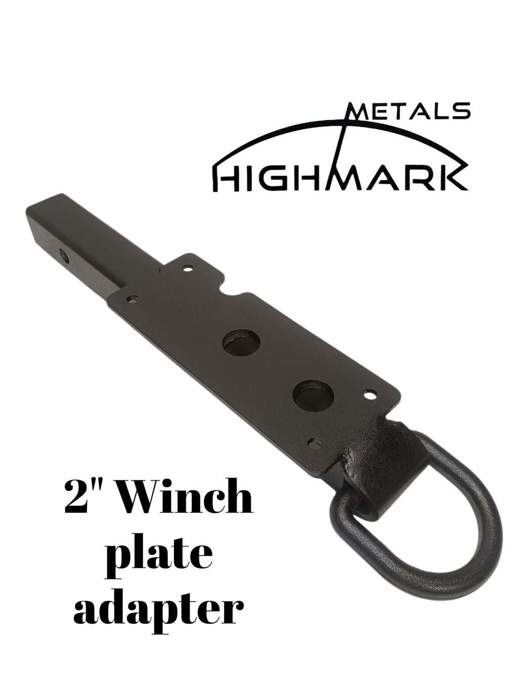 2" Hitch Adapter for Badlands 2500 Portable Winch Plate (Black)